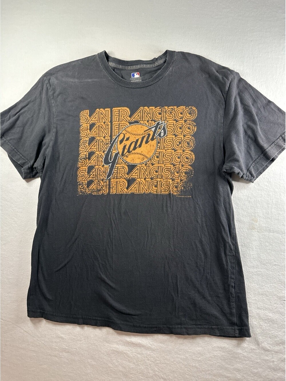 Sf Giants Shirt, Size XL Comfort Fit Black And Orange MLB